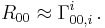 R_{0 0} \approx \Gamma^i_{0 0 , i} \,.