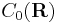 C_0(\mathbf{R})