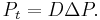 P_t = D \Delta P. \quad 