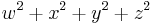 w^2+x^2+y^2+z^2