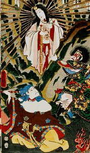 Amaterasu emerging from the cave