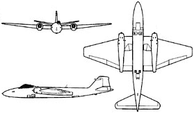 Canberra PR 9 general arrangement