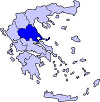 Location of Thessaly Periphery in Greece.