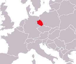 Geograhic location of Lusatia