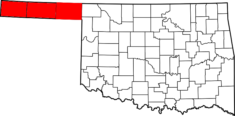 Map of Oklahoma highlighting Panhandle.png