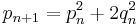 p_{n+1} = p_n^2 + 2 q_n^2 \, 