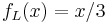 f_L(x)=x/3