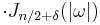 \displaystyle \cdot J_{n/2+\delta}(|\omega|)