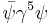 \bar{\psi} \gamma^5 \psi