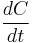 \frac{dC}{dt}