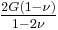 \tfrac{2G(1-\nu)}{1-2\nu} 