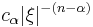 \displaystyle c_\alpha |\xi|^{-(n-\alpha)}