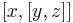 [x,[y,z]]