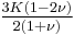 \tfrac{3K(1-2\nu)}{2(1+\nu)}