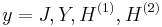 y = J, Y, H^{(1)}, H^{(2)}