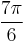 \frac{7\pi}6