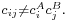 \scriptstyle c_{ij} \neq c^A_ic^B_j.