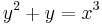 y^2+y=x^3