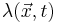 \lambda(\vec{x},t)