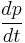 \frac{d p}{d t}