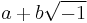 a+b\sqrt{-1}