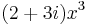 (2+3i)x^3