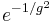 e^{-1/g^2}