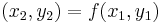 (x_2,y_2)=f(x_1,y_1)