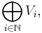 \bigoplus_{i \in \mathbb{N}} V_{i},