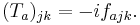  (T_a)_{jk} = -if_{ajk}. \,