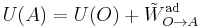 U(A)=U(O) + \tilde{W}^\mathrm{ad}_{O\to A}