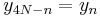 y_{4N-n}=y_n