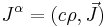 J^{\alpha} = (c\rho,\vec{J})