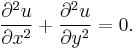  \frac{\partial^2 u}{\partial x^2} + \frac{\partial^2 u}{\partial y^2} = 0. 