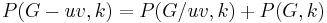 P(G-uv, k)= P(G/uv, k)+ P(G, k)