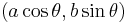 (a\cos\theta,b\sin\theta)