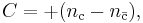 C=+(n_\mathrm{c}-n_\mathrm{\bar{c}}),