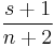 \frac{s+1}{n+2}