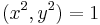 (x^2, y^2) = 1