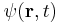 \psi(\mathbf{r},t)