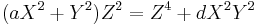 (aX^2%2BY^2)Z^2= Z^4%2BdX^2Y^2