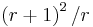 \left( r%2B1 \right)^2/r