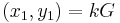 (x_1, y_1) = k G