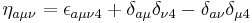  \eta_{a \mu \nu} = \epsilon_{a \mu \nu 4} %2B \delta_{a \mu} \delta_{\nu 4} - \delta_{a \nu} \delta_{\mu 4} 