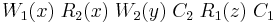 W_1(x)\;R_2(x)\;W_2(y)\;C_2\;R_1(z)\;C_1