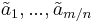  \tilde{a}_1, ... , \tilde{a}_{m/n} 