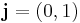 \mathbf{j} = (0,1)