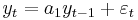 y_{t}=a_{1}y_{t-1}%2B\varepsilon_{t}