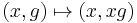 (x,g) \mapsto (x,xg)