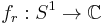 f_{r}:S^{1}\rightarrow \mathbb{C}